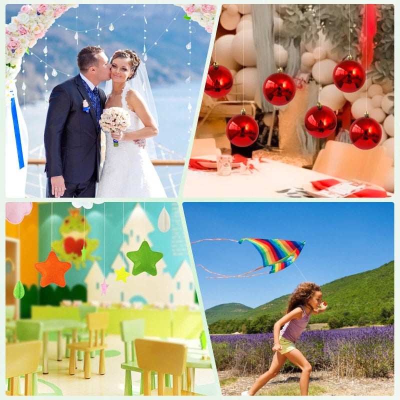 Anezus Fishing Line Nylon String Cord Clear Fluorocarbon Strong Monofilament Fishing Wire - Image 4